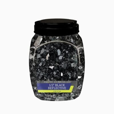 1/2" Black Reflective