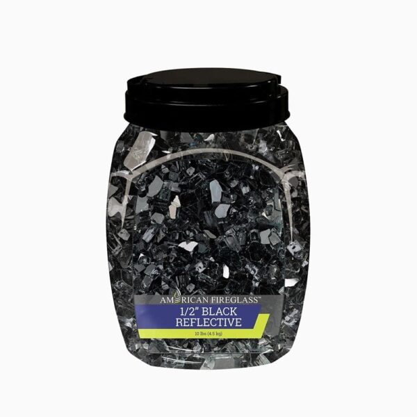 1/2" Black Reflective