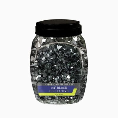 1/4" Black Reflective