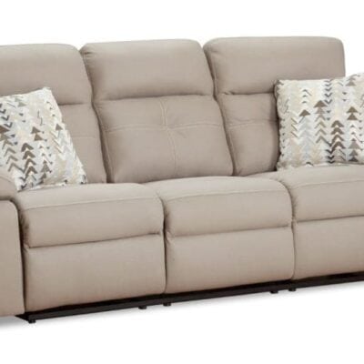 Porschia Taupe Reclining Sofa