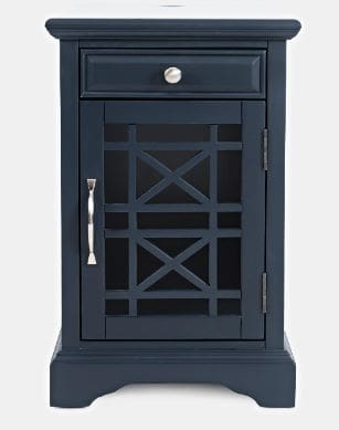 Charleston Blue Power End Table