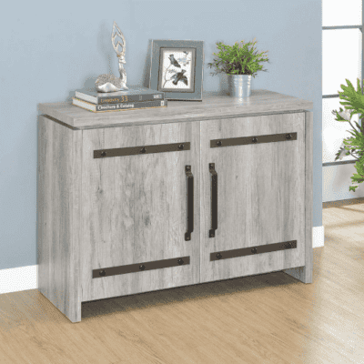 Rustic Grey Accent Cabinet