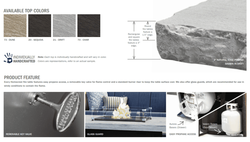 Slate Fire Table Collection - Image 5