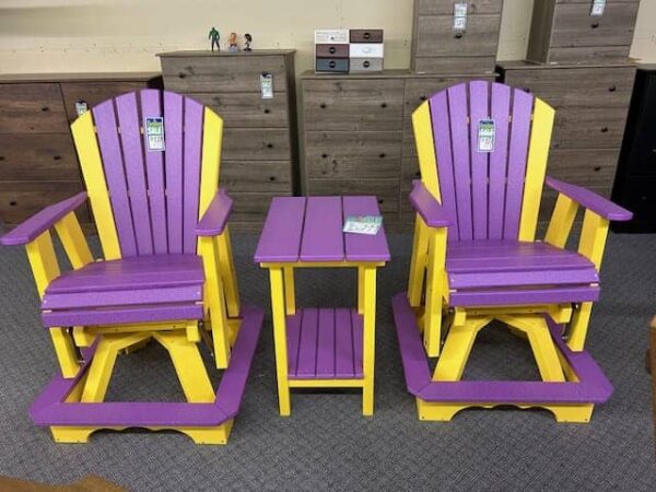 UNI Balcony Swivel Gliders & End Table