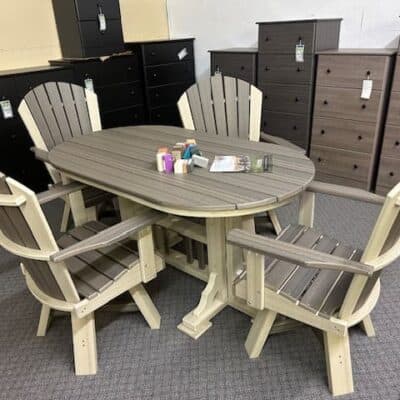 Oval Mission 5pc Set Birch/ Coastal