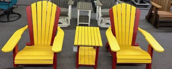 Cyclone Folding Chairs & End Table