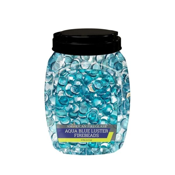 Fire Bead Aqua Blue