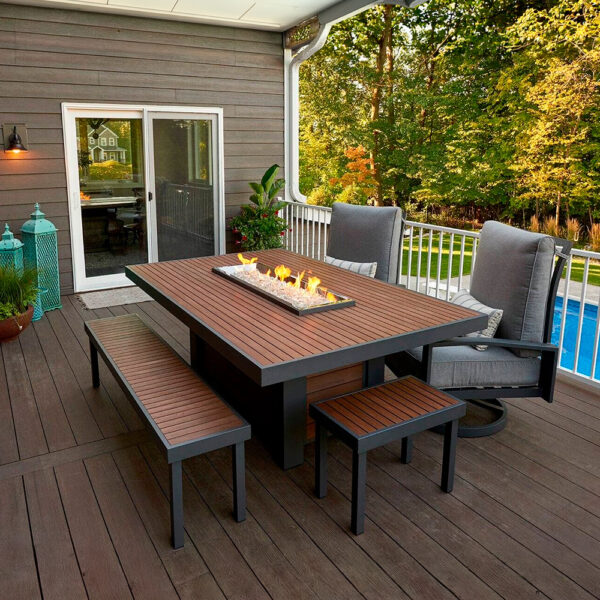 Kenwood 5pc Dining Fire Table Set