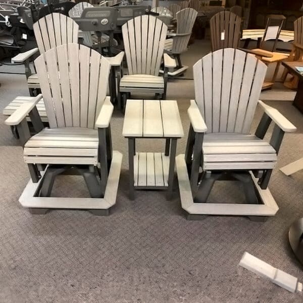 Balcony Height Swivel Glider Dark Grey/ Drift
