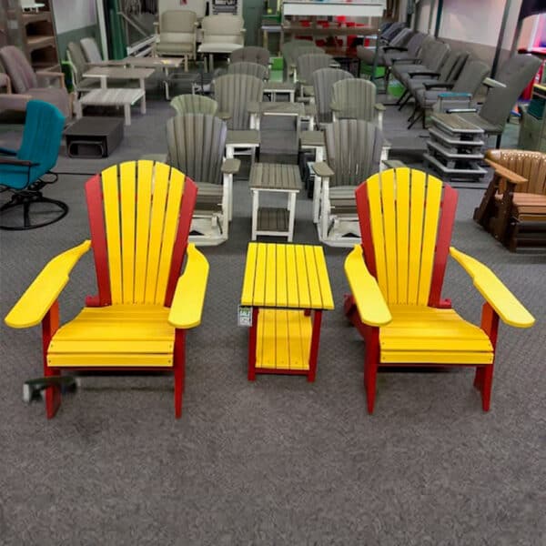 Cyclone Folding Chairs & End Table