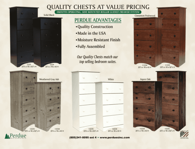 23" Wide Chests