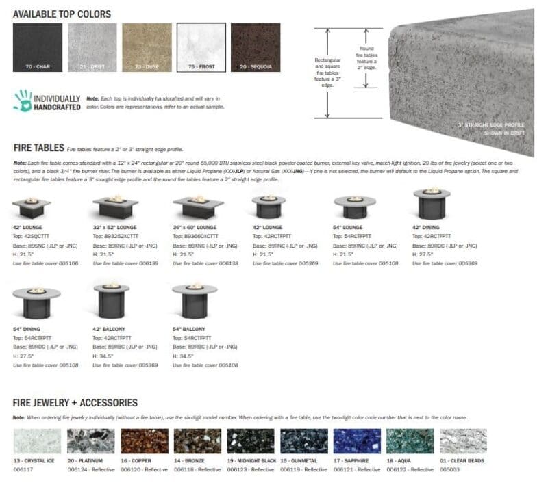 Concrete Fire Table Collection - Image 2