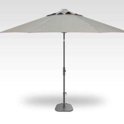 11' Twist Tilt Black/ Silver Linen