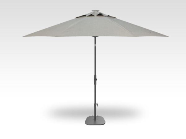 11' Twist Tilt Black/ Silver Linen