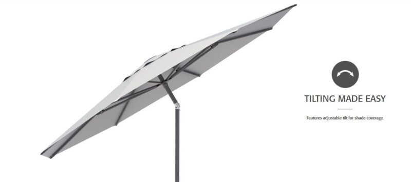 11' Twist Tilt Black/ Silver Linen - Image 2
