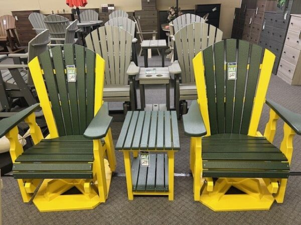 Swivel Glider Green/ Yellow