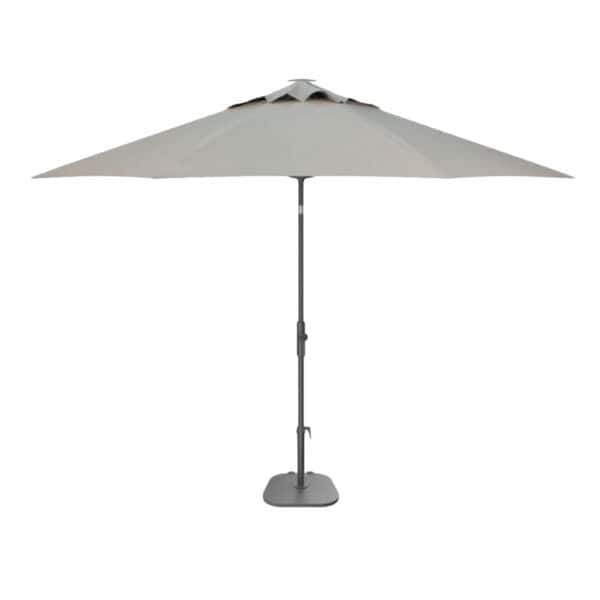 11' Twist Tilt Black/ Silver Linen