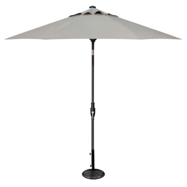 9' Glide Tilt Black/ Silver Linen