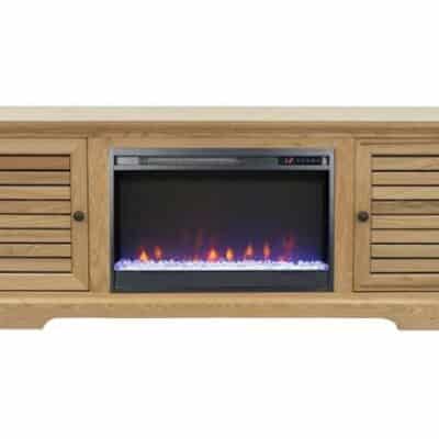 Topanga Natural 67" Fireplace Console