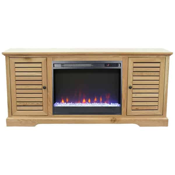 Topanga Natural 67" Fireplace Console