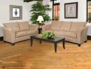 Sienna Mocha Sofa & Loveseat Set