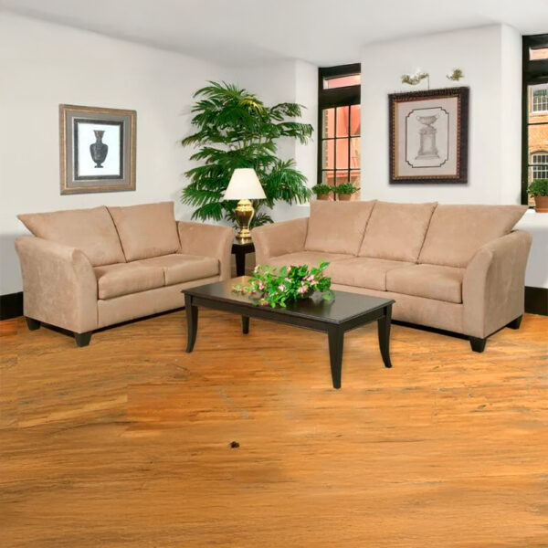 Sienna Mocha Sofa & Loveseat Set